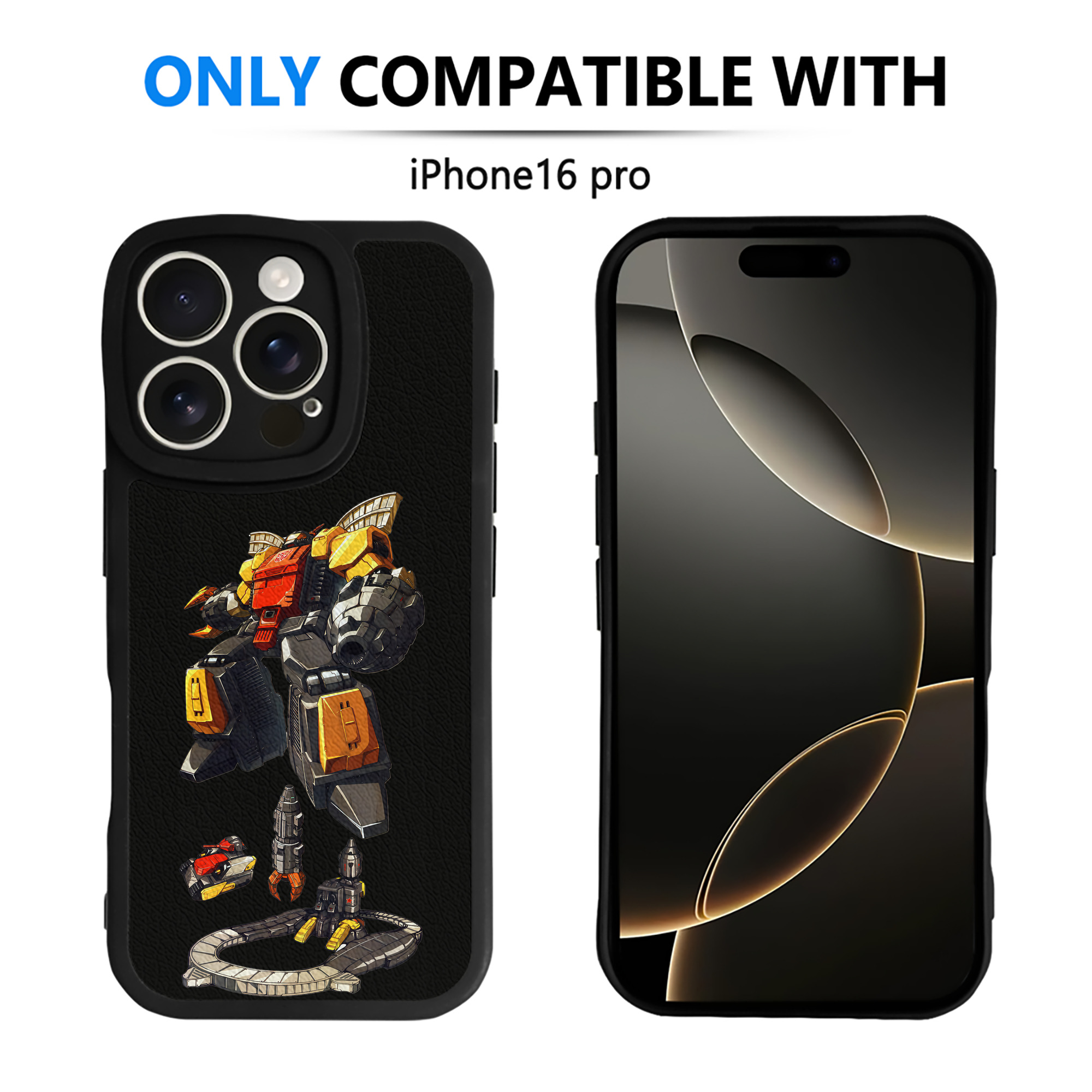 （画像用） Transformers トランスフォーマー 【iPhone 16シリーズ対応】シリコンスマホケース（レザー調） 材質：シリコン